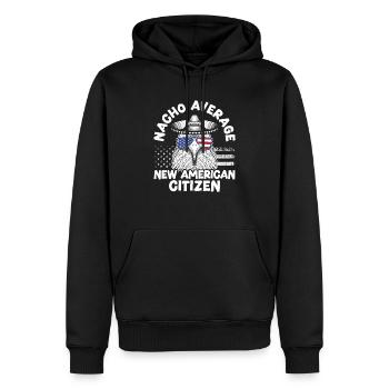 Nacho Average Neue amerikanische Bürgerverfassung - Männer Premium Bio Hoodie - Schwarz - Vorne - Nico (187cm)