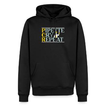 Pipette Cry Repeat Science Microbiologie Scientifique - Sweat à capuche Premium bio Homme - noir - Devant - Nico (187cm)