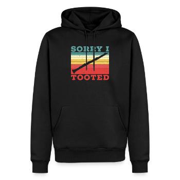 Désolé j’ai Tooted clarinettiste musicien - Sweat à capuche Premium bio Homme - noir - Devant - Nico (187cm)