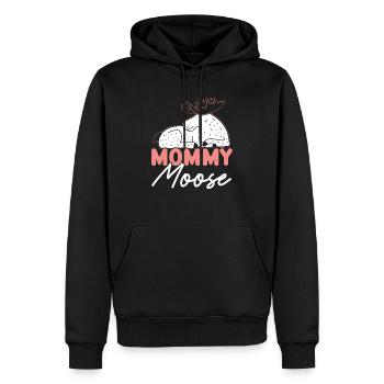 Maman Orignal Amant Alces Elk Deer Fête des Mères - Sweat à capuche Premium bio Homme - noir - Devant - Nico (187cm)