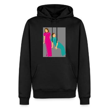 Beauty Man - Men’s Premium Organic Hoodie - black - Front - Nico (187cm)