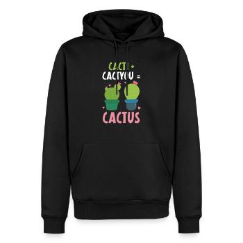 Kakteen Kaktu Kaktus Sukkulente Pflanze Lady Gärtner - Männer Premium Bio Hoodie - Schwarz - Vorne - Nico (187cm)