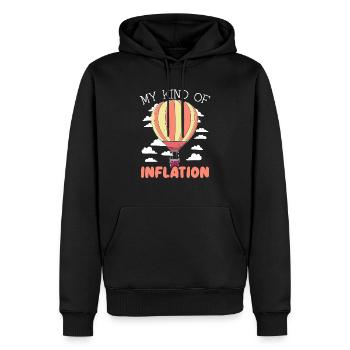 Meine Art von Inflation Heißluftballonfahrer - Männer Premium Bio Hoodie - Schwarz - Vorne - Nico (187cm)