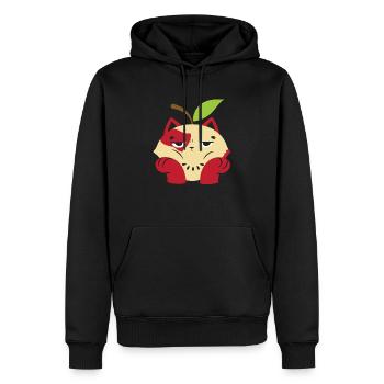 Apfelkatze Apfelpflücken Squad Apfelobst Liebhaber - Männer Premium Bio Hoodie - Schwarz - Vorne - Nico (187cm)