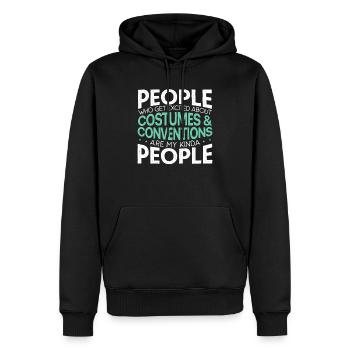 Cosplay Cosplay Stolzes Cosplayer Kostümspiel - Männer Premium Bio Hoodie - Schwarz - Vorne - Nico (187cm)