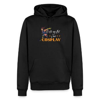 Fit werden für Cosplay Cosplay Cosplayer - Männer Premium Bio Hoodie - Schwarz - Vorne - Nico (187cm)