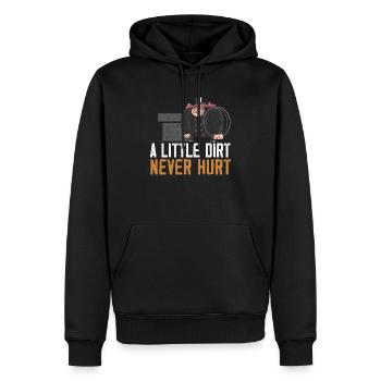 Ein wenig Schmutz hat nie geschadet Kamin Schornsteinfeger - Männer Premium Bio Hoodie - Schwarz - Vorne - Nico (187cm)