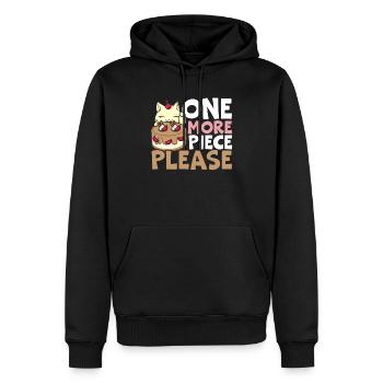 Une pièce de plus s’il vous plaît Baker Foodie Chocolate Cake - Sweat à capuche Premium bio Homme - noir - Devant - Nico (187cm)