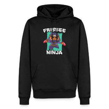 Ultimate Frisbee Ninja Lover Flying Disc Sport - Sweat à capuche Premium bio Homme - noir - Devant - Nico (187cm)