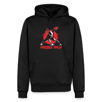 Ultimate Frisbee Ninja Lover Flying Disc Sport - Sweat à capuche Premium bio Homme - noir - Devant - Nico (187cm)