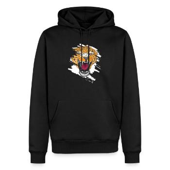 Zookeeping Wildlife Animal Zookeeper Cheetah - Sweat à capuche Premium bio Homme - noir - Devant - Nico (187cm)