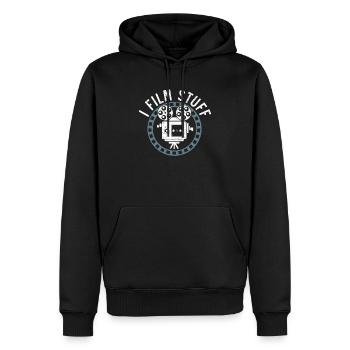I Film Stuff Filmmaking Cinema Movie Filmmaker - Men’s Premium Organic Hoodie - black - Front - Nico (187cm)