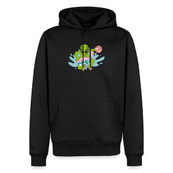 Alien Believer Aufblasbare Kugel Squad Wasserball - Männer Premium Bio Hoodie - Schwarz - Vorne - Nico (187cm)
