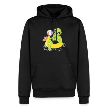 Alien Believer Aufblasbare Kugel Squad Wasserball - Männer Premium Bio Hoodie - Schwarz - Vorne - Nico (187cm)