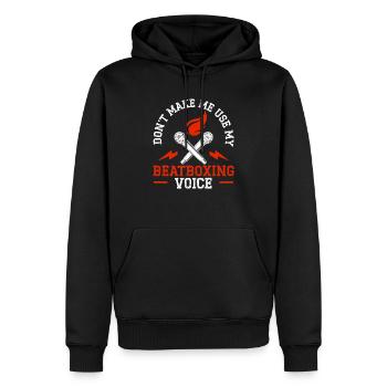 Don't Make Me Use My Beatboxing Voice Beatbox - Men’s Premium Organic Hoodie - black - Front - Nico (187cm)