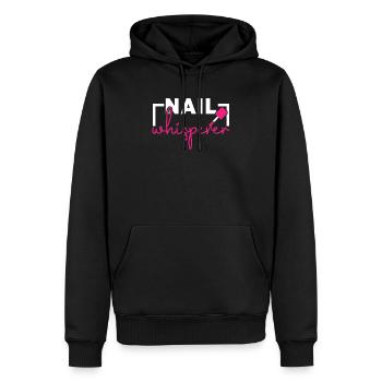 Nail Whisperer Nail Boss Job Manicurist Nail Tech - Men’s Premium Organic Hoodie - black - Front - Nico (187cm)