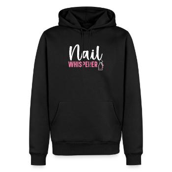 Nail Whisperer Nail Boss Job Manicurist Nail Tech - Men’s Premium Organic Hoodie - black - Front - Nico (187cm)