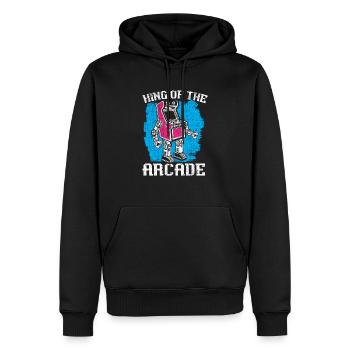 König des Arcade-Gaming-Videospielspieler-Spielers - Männer Premium Bio Hoodie - Schwarz - Vorne - Nico (187cm)
