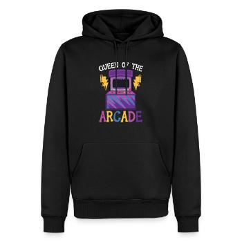 Königin des Arcade-Gaming-Videospielspieler-Spielers - Männer Premium Bio Hoodie - Schwarz - Vorne - Nico (187cm)