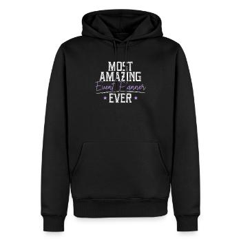 Erstaunlichster Eventplaner aller Zeiten Job Eventplanung - Männer Premium Bio Hoodie - Schwarz - Vorne - Nico (187cm)