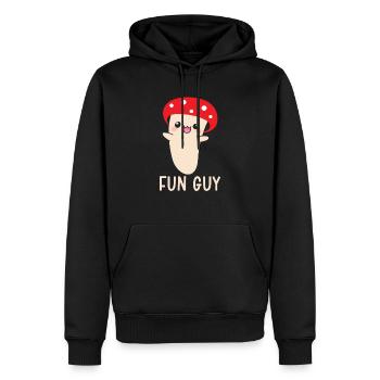 Fun Guy Pilz Mykologie Futtersuche Morcheljagd - Männer Premium Bio Hoodie - Schwarz - Vorne - Nico (187cm)