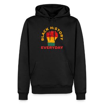 Schwarze Geschichte Alltag Afroamerikaner Melanin - Männer Premium Bio Hoodie - Schwarz - Vorne - Nico (187cm)