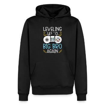 Aufstieg zu Big Bro Again Best Bro Ever - Männer Premium Bio Hoodie - Schwarz - Vorne - Nico (187cm)