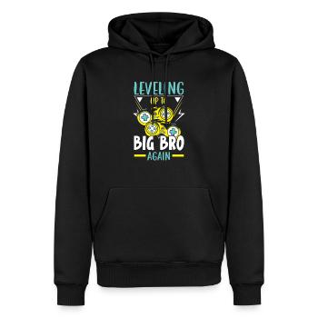 Aufstieg zu Big Bro Again Best Bro Ever - Männer Premium Bio Hoodie - Schwarz - Vorne - Nico (187cm)