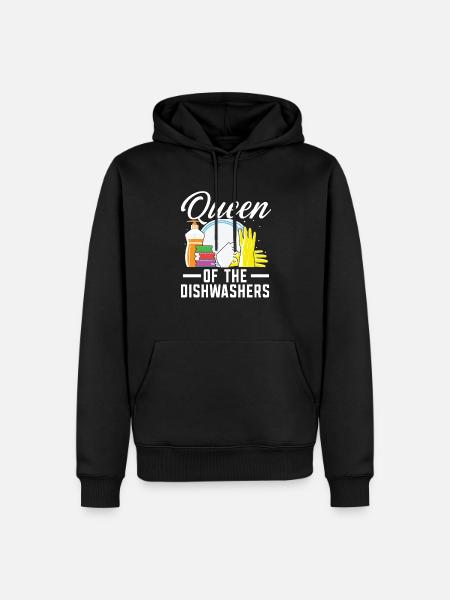 Königin des Geschirrspülerberufs - Männer Premium Bio Hoodie - Schwarz