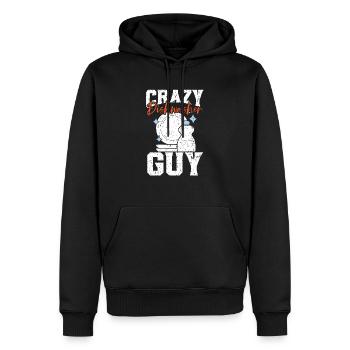 Crazy Lave-vaisselle Guy Lave-vaisselle Profession Emploi - Sweat à capuche Premium bio Homme - noir - Devant - Nico (187cm)