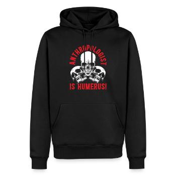 Anthropologie ist Humeruswissenschaft Anthropologe - Männer Premium Bio Hoodie - Schwarz - Vorne - Nico (187cm)