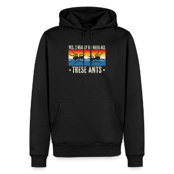 I Really Need All These Ants Ant Lover Insect - Men’s Premium Organic Hoodie - black - Front - Nico (187cm)