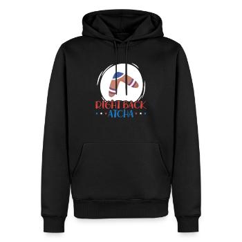 Rechtsverteidiger Atcha Boomerang Throw Sport Australier - Männer Premium Bio Hoodie - Schwarz - Vorne - Nico (187cm)