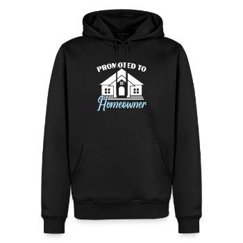 Befördert zum Hausbesitzer Keys Einweihungsparty - Männer Premium Bio Hoodie - Schwarz - Vorne - Nico (187cm)