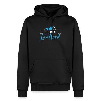 Der wahre Vermieter Hausbesitzer Einweihungsparty - Männer Premium Bio Hoodie - Schwarz - Vorne - Nico (187cm)