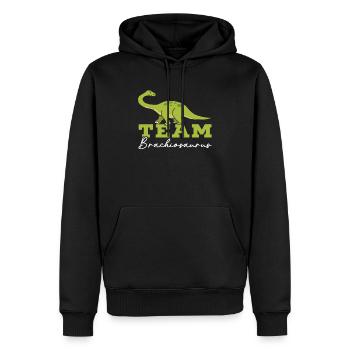 Team Brachiousaurus Dinosaurier Future Paläontologe - Männer Premium Bio Hoodie - Schwarz - Vorne - Nico (187cm)