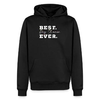 Meilleur nettoyeur à sec de tous les temps Profession Nettoyage à sec - Sweat à capuche Premium bio Homme - noir - Devant - Nico (187cm)