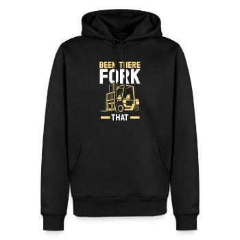 Been there fork that stapler operator warehouse - Männer Premium Bio Hoodie - Schwarz - Vorne - Nico (187cm)