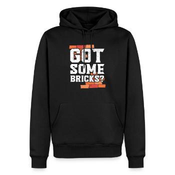 Got Some Bricks Brickmason Construction Bricklayer - Men’s Premium Organic Hoodie - black - Front - Nico (187cm)