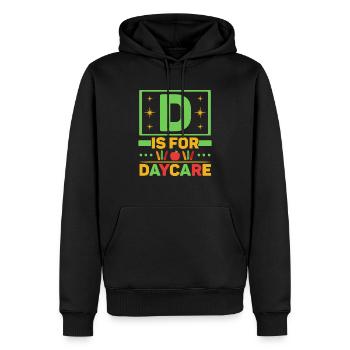 Enseignante en garderie Directrice de l’éducatrice en garderie - Sweat à capuche Premium bio Homme - noir - Devant - Nico (187cm)
