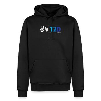 Diabète de type 2 DT2 Sensibilisation au diabète du guerrier - Sweat à capuche Premium bio Homme - noir - Devant - Nico (187cm)