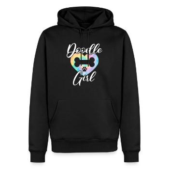 Doodle Fille Goldendoodle Chien Amant Puppy Paw Love - Sweat à capuche Premium bio Homme - noir - Devant - Nico (187cm)