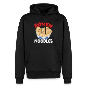 Ramen Doodles Goldendoodle Dog Lover Puppy Paw - Sweat à capuche Premium bio Homme - noir - Devant - Nico (187cm)