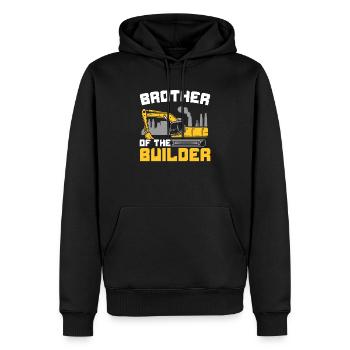 Brother Of The Builder Construction Worker Job - Men’s Premium Organic Hoodie - black - Front - Nico (187cm)
