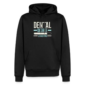 Future Dentist Dentistry Dental Surgeon Hygienist - Men’s Premium Organic Hoodie - black - Front - Nico (187cm)