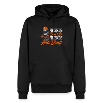 Les amis ne laissent pas les amis Football automatique - Sweat à capuche Premium bio Homme - noir - Devant - Nico (187cm)