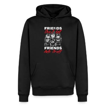 Les amis ne laissent pas les amis Football automatique - Sweat à capuche Premium bio Homme - noir - Devant - Nico (187cm)