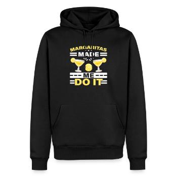 Margaritas hat mich dazu gebracht, es zu tun Alkoholischer Getränkecocktail - Männer Premium Bio Hoodie - Schwarz - Vorne - Nico (187cm)