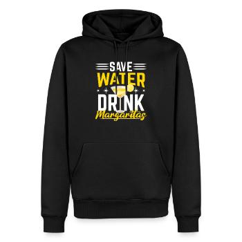 Économisez de l’eau Boire Margarita Cocktail alcoolisé - Sweat à capuche Premium bio Homme - noir - Devant - Nico (187cm)