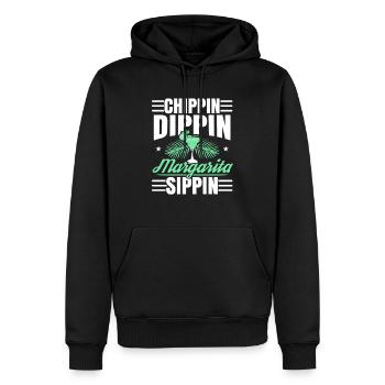 Chippin Dippin Margarita Sippin Cocktail alcoolisé - Sweat à capuche Premium bio Homme - noir - Devant - Nico (187cm)